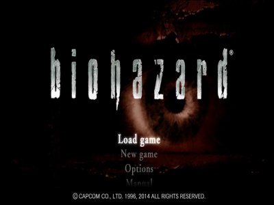 Главное меню Biohazard HD REMASTERED
